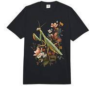 Entomología de Insectos Florales de Flores Silvestres Mantis Religiosa Comfort Colors Adult Heavyweight T-Shirt