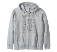Entomología Insectos Cuadro de Especies Taxonomía Científica de Insectos Sudadera con Capucha