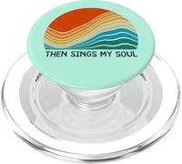 Entonces Canta mi Alma Vintage Sunset Retro Feel Christian PopSockets PopGrip para MagSafe