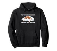 Entonces te roban la Cama - Brittany Spaniel Dog Mom Sudadera con Capucha