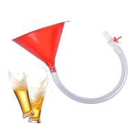 Entonnoir à Bière - 20,4x16,5cm Beer PP, Récipient Réutilisable avec Tuyau 60cm Anti-Fuite | Accessoire Fête Barbecue Camping Université Plage Étudiant Jeu Groupe Amis Boisson Flux Continu