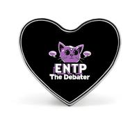 ENTP The Debater MBTI - Pin de solapa esmaltado con corazón para mochila, broches, insignia, joyería, chaquetas, sombreros, decoración artística