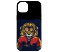 Entra en el anillo con este genial león en guantes de boxeo Carcasa para iPhone 14 Plus