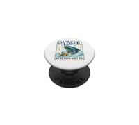 Entra en el Perdedor Haciendo la voluntad de Dios Junah Whale Funny Christian PopSockets PopGrip Adhesivo