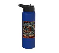 Entra en el perdedor haciendo la voluntad de Dios Junah Whale Funny Christian Stainless Steel Insulated Water Bottle