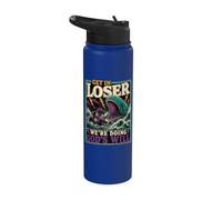 Entra en el perdedor haciendo la voluntad de Dios Junah Whale Funny Christian Stainless Steel Insulated Water Bottle