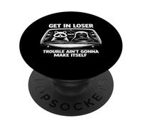 Entra en Problemas de Perdedor no se va a Hacer Mapache PopSockets PopGrip Adhesivo