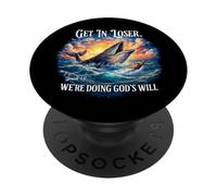 Entra Perdedor Estamos Haciendo La Voluntad De Dios Divertido Dicho Cristiano PopSockets PopGrip Adhesivo