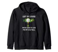 Entra Perdedor Vamos a Mirar mi Pelota de Golf Golfista Golfing Sudadera con Capucha