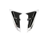 entrada aire capó Para BMW X3 G01 X4 G02 2018-2022 ABS guardabarros delantero coche cubierta ventilación lateral embellecedora pegatina branquias tiburón(Style A X4 Silver)