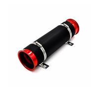 Entrada Aire Coche BX100458 Suministros Modificación Coche Tubo Telescópico Tubo Ventilación Tubo Entrada Aire 76MM Kit Admisión Aire Frío Expandible(Rojo)