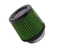 Entrada Aire Coche Filtro Aire Deportivo Alto Flujo Universal, 2,5 3 3,5 4 Pulgadas Para Entradas Aire 63 Mm 76 Mm 80 Mm 89 Mm 101 Mm Filtros Admisión Aire Frío(63mm-Green)