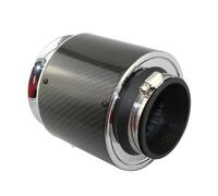 Entrada Aire Filtros Motor Filtro Aire Alto Flujo Para Kit Admisión Frío Automático, Cubierta Fibra Carbono 76mm, Universal Para Deportes Carreras Manguera Admisión(175MM-Large)