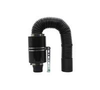 Entrada Aire Manguera 1 Juego de filtro de aire frío, Kit de manguera de tubo de fibra de inducción de entrada cerrada, 76mm, 3 ", fibra de carbono Universal