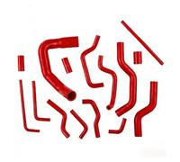 Entrada Aire Para JAGUAR XJS V12 XJ12 5.3L 1976 1977 1978 1979 1980-1996 Kit De Manguera De Calentador De Radiador De Silicona Manguera Admisión(Rojo)