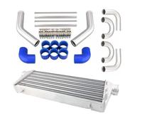 Entrada Aire Tubo Entrada Admisión Kit De Tubería De Aluminio De 550 X 230 X 65 Mm + Manguera De Silicona De 2,5" para Turbo Intercooler De Montaje Frontal