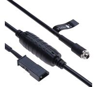 Entrada AUX Cable de audio Adaptador para cabina compatible con E39 E46 E53 BM54 X5 Navegador Reproductor de CD con pantalla 16:9 | 3 clavijas Cargador Transmisor Conector Extensión macho | 1.5m
