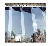 Entrada Congelador Cortina De Tiras Plástico, Transparente Comercial Impermeable Cortinas PVC Para Garajes, Supermercados, Talleres, 0,06'' / 1,6 mm Grosor(165x210cm)