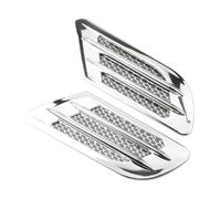 entrada de aire para capó Tuning Automóvil Universal Entrada De Aire Lateral Capó Cubierta Estilo Exterior Moldura Decorativa Compatible Con Hyundai Para Creta(Silver)