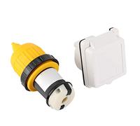 Entrada de Alimentación de Cable de Alimentación Marina para Remolque de Caravana, 30 Amperios, Fuerte, Conveniente, para Exteriores, Alimentación Eléctrica Marina, Kit de Caja de Enchufe