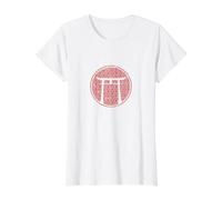 Entrada Japonesa Torii a lo Desconocido Camiseta gráfica económica, Mujer, Blanco, M