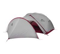 MSR Gearshed Gray V2 - Tienda para campamento - Gris/Rojo - EU Unica