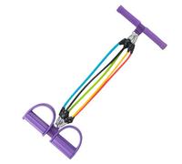 Entraîneur abdominal - 4 tubes Expander de musculation, équipement d'entraînement pour les redressements assis, | Équipement élastique réglable antidérapant, Exerciceur de jambes multifonctionnel
