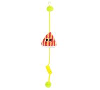 Entrance Cat Entertainment - Stretchable Cord Activity, Suspended Motion Distraction, Multipurpose Mounted Enrichment Mechanism | Cognitive Workout Play Equipment Including Sphere Coil Crinkle Sheet f