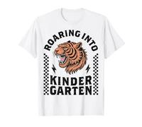 Entrando en el jardín de Infantes, Divertido Tigre de Regreso a la Escuela, niño Camiseta