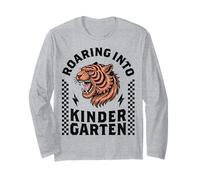 Entrando en el jardín de Infantes, Divertido Tigre de Regreso a la Escuela, niño Manga Larga
