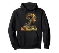 Entrando en el Mes de la Historia Negra Cultura Africana Mujeres Niña Sudadera con Capucha