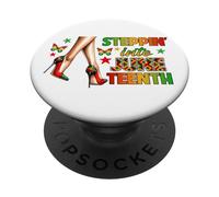 Entrando en los tacones de aguja Celebrate Freedom del 19 de junio PopSockets PopGrip Adhesivo