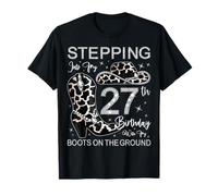 Entrando en mi 27 cumpleaños con mis Botas en el Suelo Camiseta