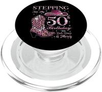 Entrando en mi 50 cumpleaños con la Gracia y la Misericordia de Dios PopSockets PopGrip para MagSafe