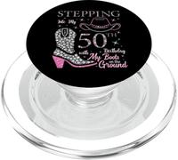 Entrando en mi 50 cumpleaños con mis Botas en el Suelo PopSockets PopGrip para MagSafe