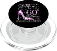 Entrando en mi 60 cumpleaños con la Gracia y la Misericordia de Dios PopSockets PopGrip para MagSafe