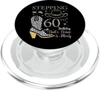 Entrando en mi 60 cumpleaños con la Gracia y la Misericordia de Dios PopSockets PopGrip para MagSafe