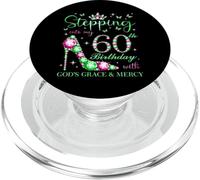 Entrando en mi 60 cumpleaños con la Gracia y la Misericordia de Dios PopSockets PopGrip para MagSafe