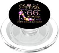 Entrando en mi 66 cumpleaños con la Gracia y la Misericordia de Dios PopSockets PopGrip para MagSafe