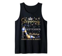 Entrando en mi cumpleaños de septiembre con la Gracia de Dios Camiseta sin Mangas