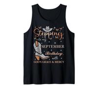 Entrando en mi cumpleaños de septiembre con la Gracia y la Misericordia de Dios Camiseta sin Mangas