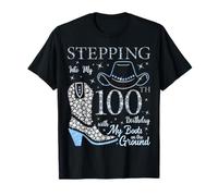 Entrando en mi cumpleaños número 100 con mis Botas en el Suelo Camiseta