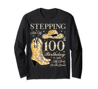 Entrando en mi cumpleaños número 100 con mis Botas en el Suelo Manga Larga