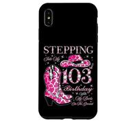 Entrando en mi cumpleaños número 103 con mis Botas en el Suelo Carcasa para iPhone XS MAX