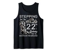 Entrando en mi cumpleaños número 22 con mis Botas en el Suelo Camiseta sin Mangas