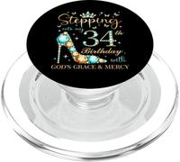 Entrando en mi cumpleaños número 34 con la Gracia y la Misericordia de Dios PopSockets PopGrip para MagSafe