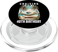 Entrando en mis Vacaciones de Fiesta en Crucero por mi 40 cumpleaños PopSockets PopGrip para MagSafe