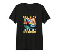 Entrando en mis Vacaciones de Fiesta en Crucero por mi cumpleaños número 17 Camiseta Premium