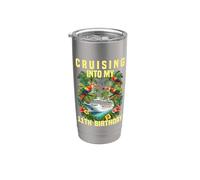 Entrando en mis vacaciones de fiesta en crucero por mi undécimo cumpleaños Vaso térmico de acero inoxidable de doble pared