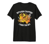 Entre capítulos I Feed The Koi Funny Book Lover Camiseta Premium